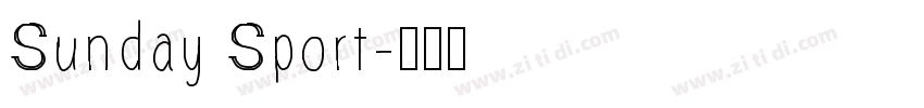 Sunday Sport字体转换